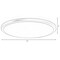 Round LED Ceiling Light Fixture Modern Flush Mount 36W 6500K Cool Daylight Energy Ideal for Office Kitchen Bedroom Living Room Bathroom Dining Room Hallway and Entryway